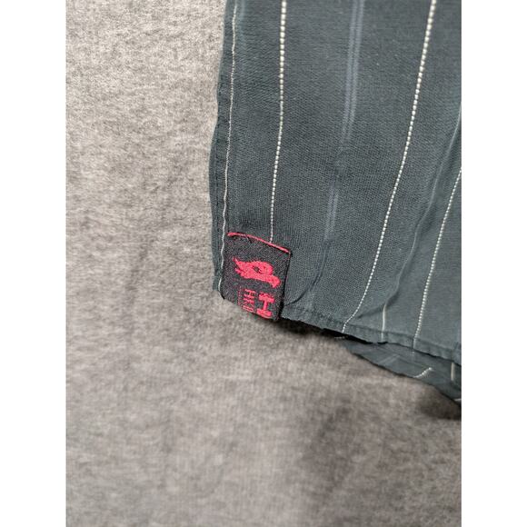 Tony Hawk Dark Grey‎ Striped Button Up Skater Shirt Mens Size XL - Picture 4 of 9